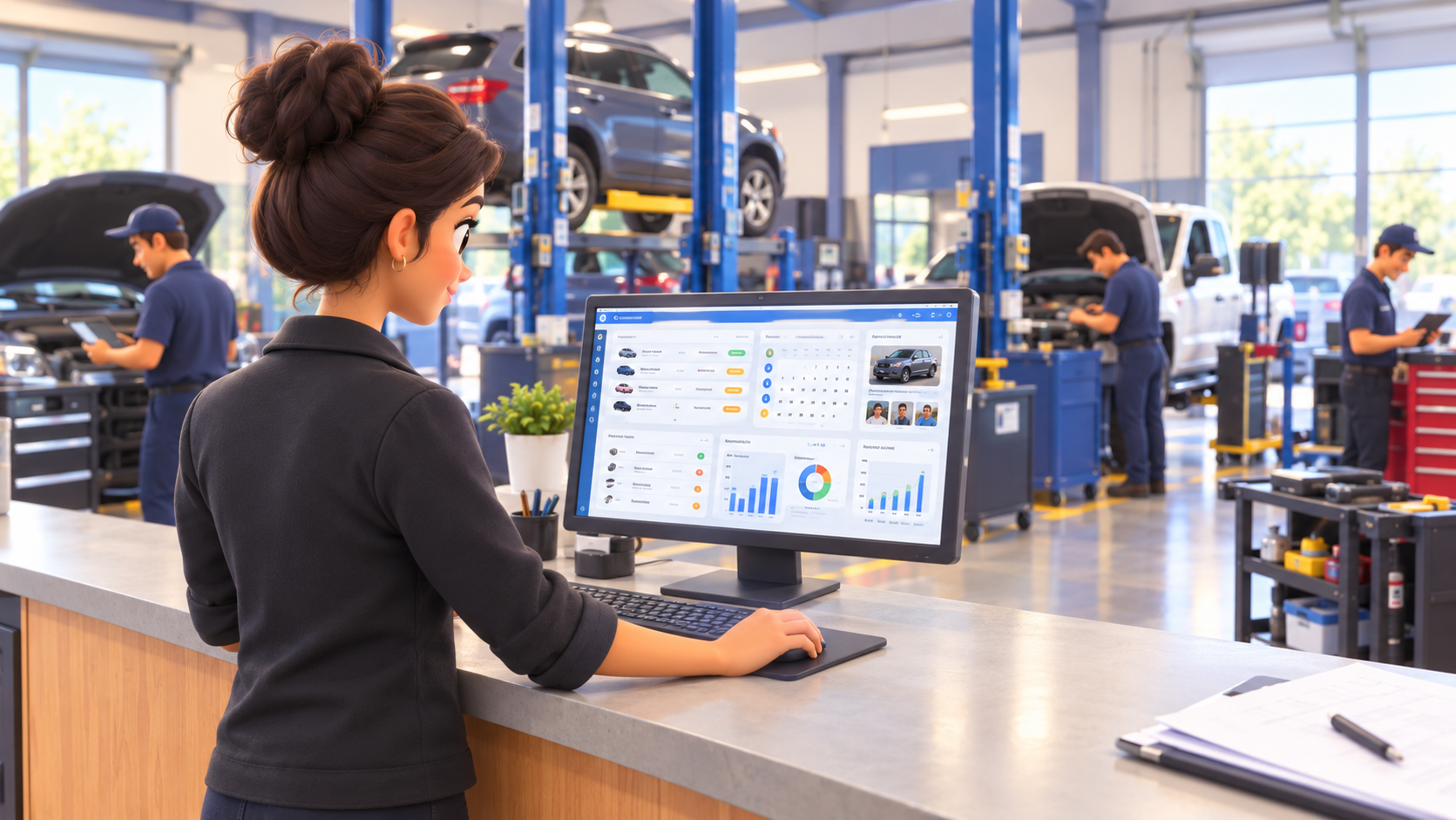 auto repair shop management system